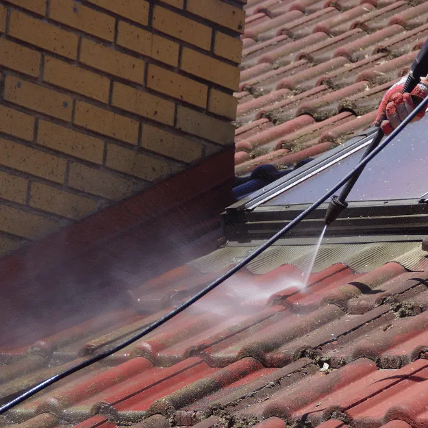 nettoyage haute pression de toiture